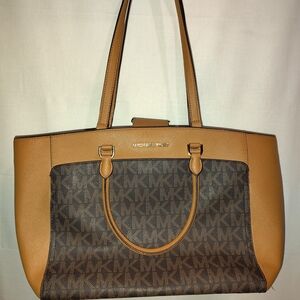 Michael Kors Brown and Tan Women's Tote Bag